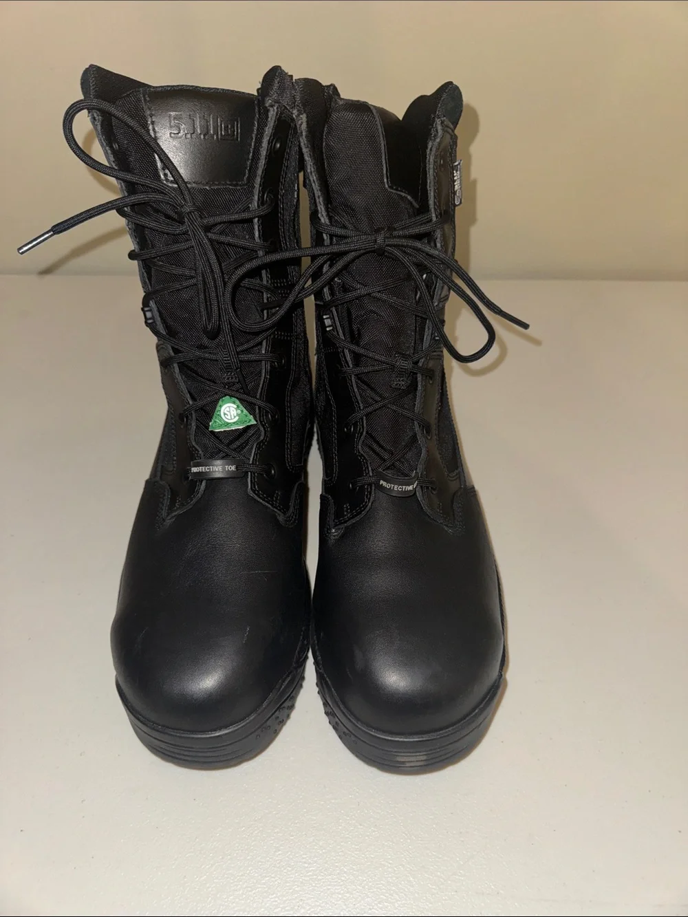 5.11 Tactical Black Lace-Up Duty Boots ortholite soles